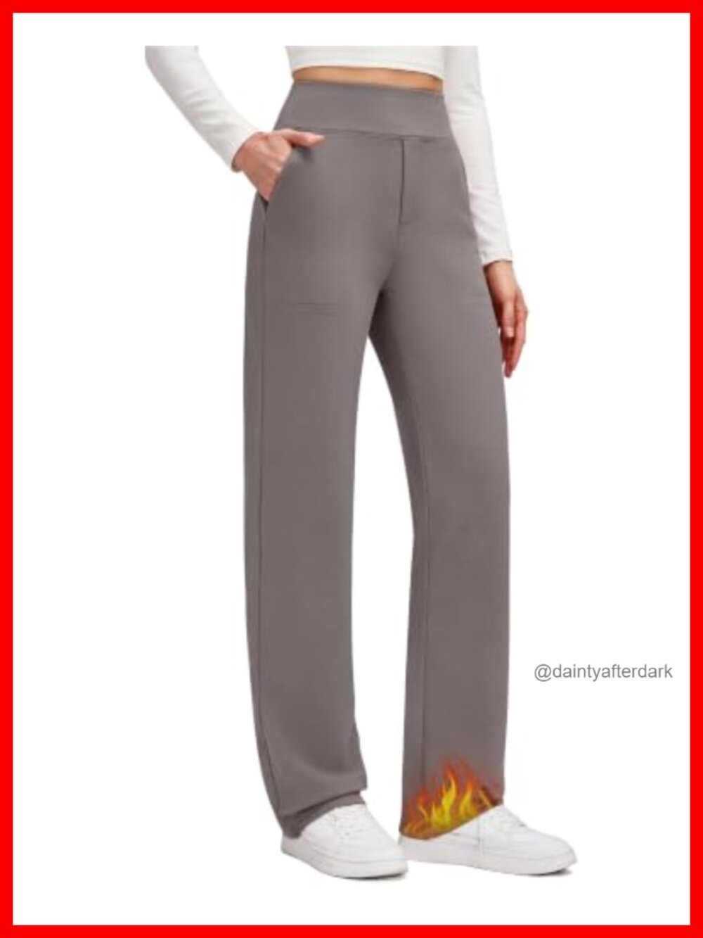 Fleece Lined Thermal Sweatpants with Pockets